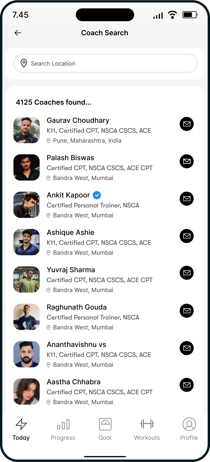 Find top fitness coaches near you